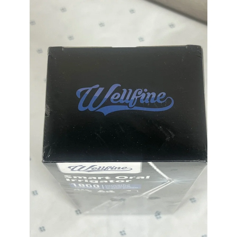Wellfine Smart Oral Irrigator Water Dental Flosser Black‎ 300ML 4 Modes 5 Tips